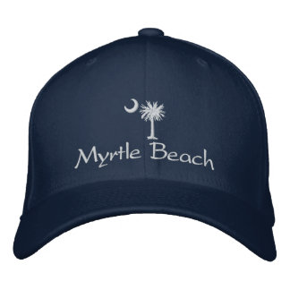 White Myrtle Beach Palmetto Casquette brodé
