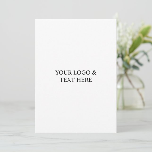White Personalized – Your Logo & Text Here (Debout devant)