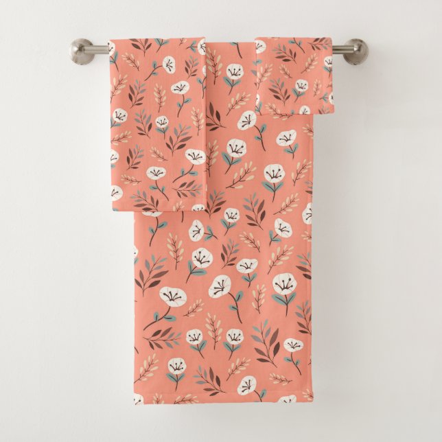 White Poppies on Rich Red Canvas (En situation)