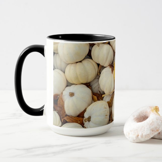 White Pumpkin Combo Mug (Avec donut)