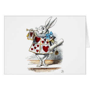 White Rabbit Alice Wonderland Hearts Fourre-tout