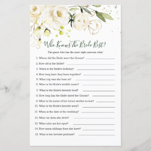 White Rose Foliage Qui connaît la meilleure mariée