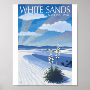White Sands National Park Litho Poster