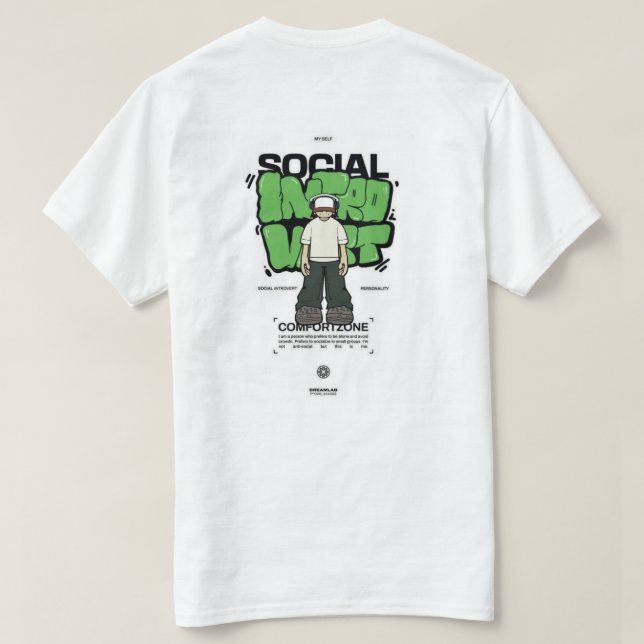 white t-shirt with design (Design dos)