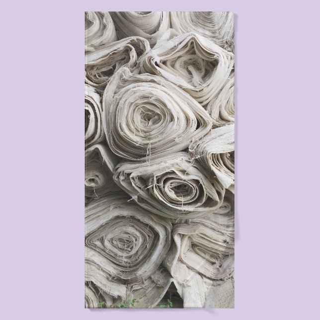 White textile lot (Serviette de bain)