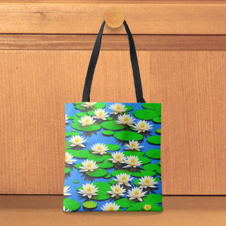 White Water Lilies Tote Bag