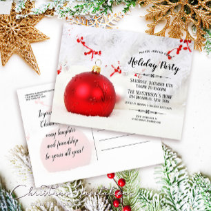 White Winter Wonderland Fête Invitation