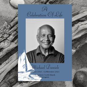 White Yacht Célébration De La Vie Carte photo