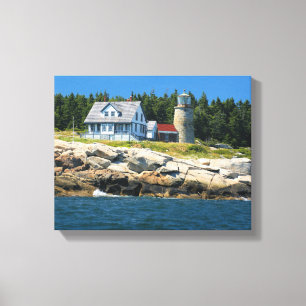 Whitehead Island Lighthouse Maine Toile enveloppée
