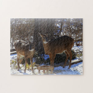 Whitetail Deer 11x14 Photo Puzzle with Gift Box