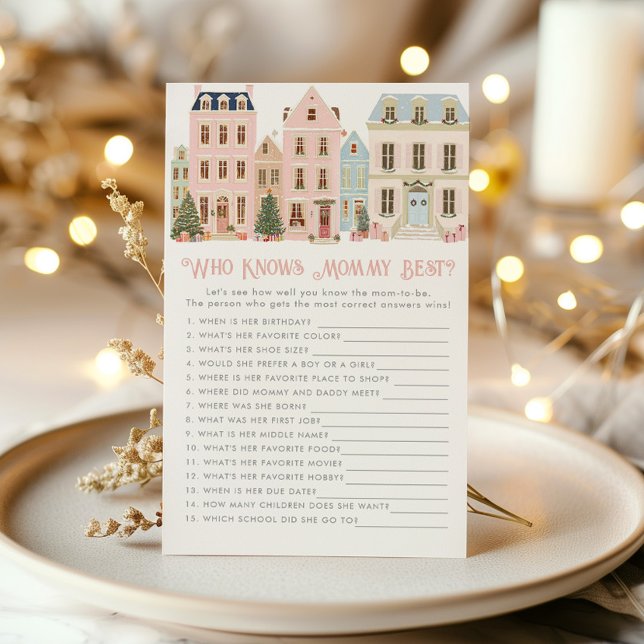 Who knows mommy best Christmas Village game (Créateur téléchargé)