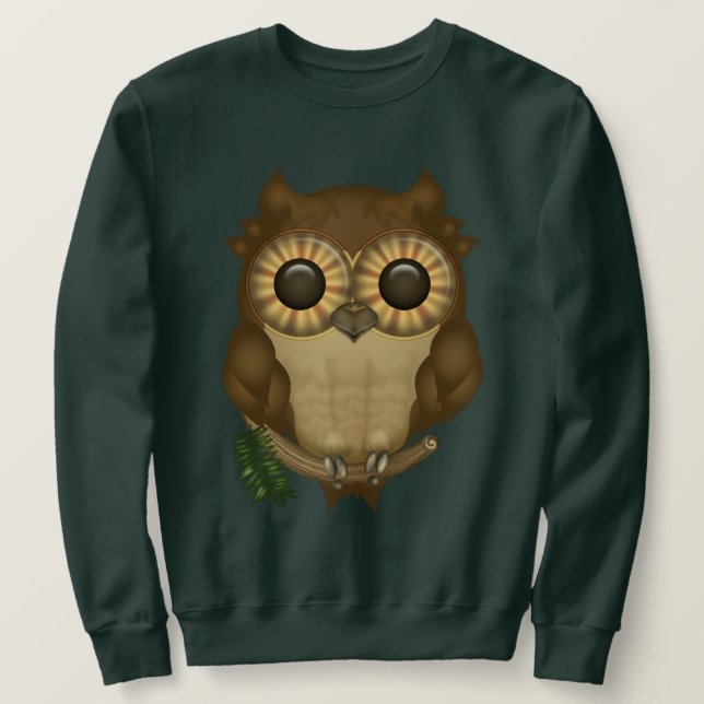 Whoolio les sweatshirts mignons de hibou (Design devant)
