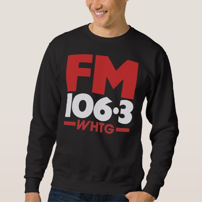 WHTG 106.3 Chemise radio FM _ Sweat - shirt à capu (Devant)