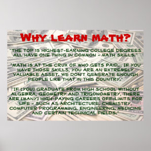 "Why Learn Math?" Poster