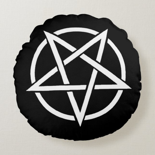 Wic noir Coussin rond (Devant)