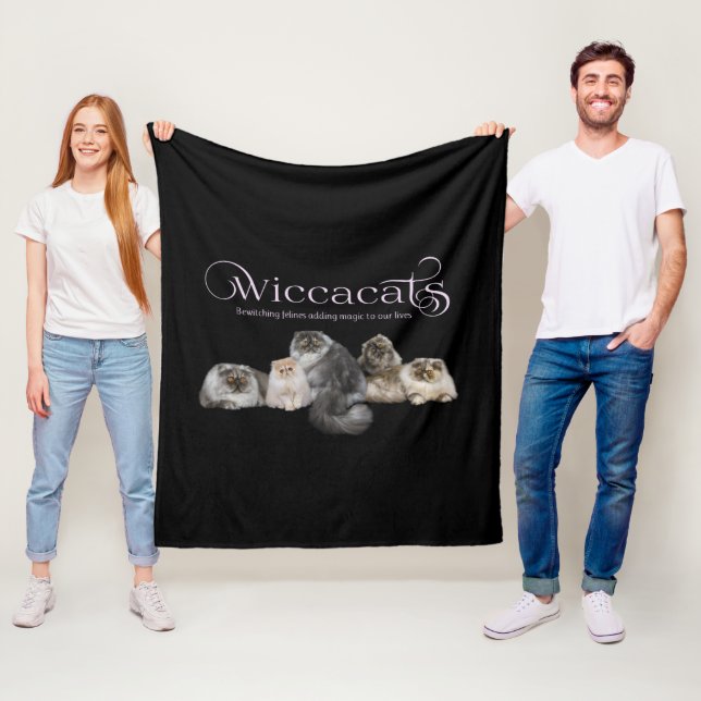 WiccaCats couverture en polaire (En situation)