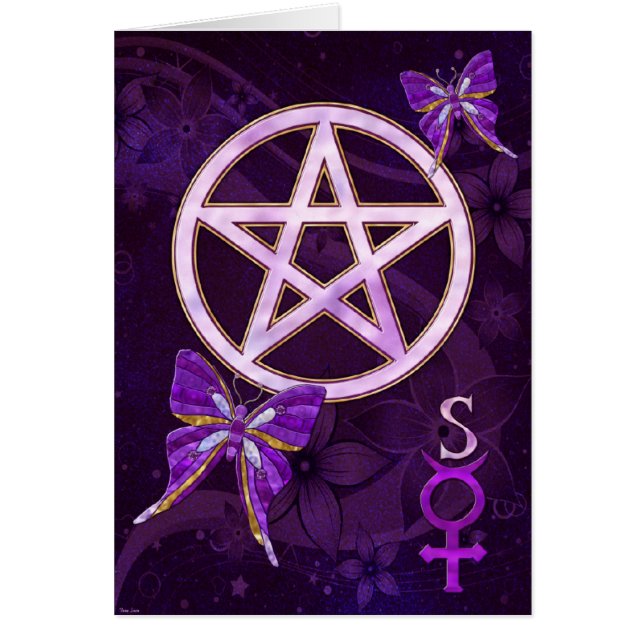 Wiccan Amethyst Bijoux Papillon Art (Devant)