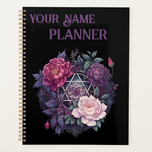 Wiccan Lavender Pyrénées Pentacle Planner (Devant)