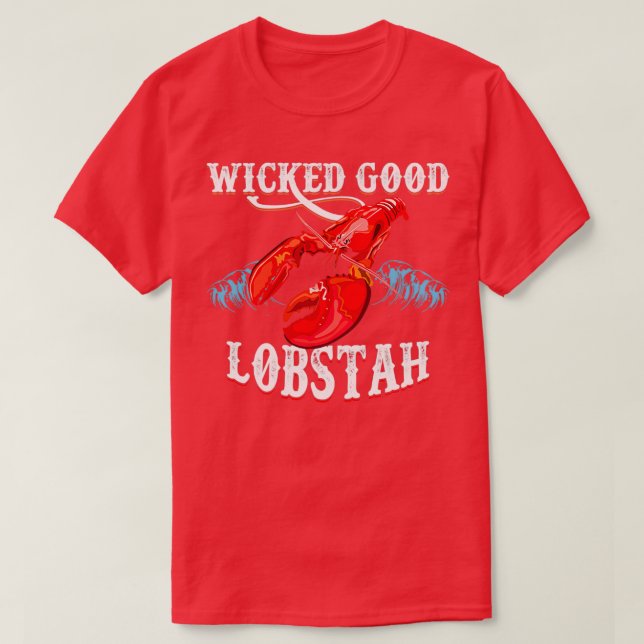 Wicked Good Lobstah Maine Lobster Classic TShirt (Design devant)