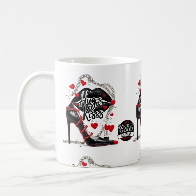 Wicked Polka Radio Hugs and Kisses Mug (Gauche)