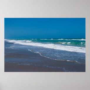 Wide Shot Waves Middle Cove Poster