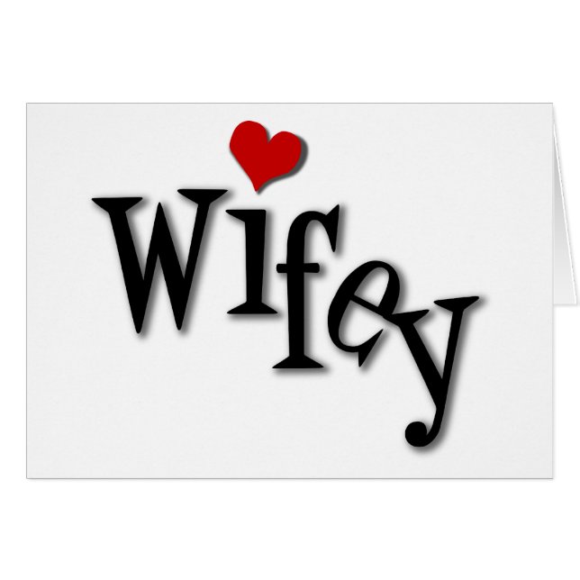 Wifey au coeur rouge funky (Devant horizontal)