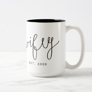"Wifey" Couple Mug   Anniversaire   Mariage