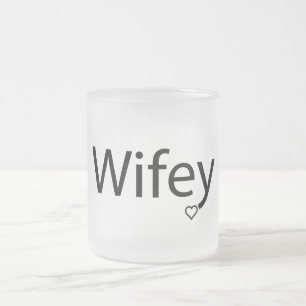 Wifey - Gelé 10 oz de verre givré Mug