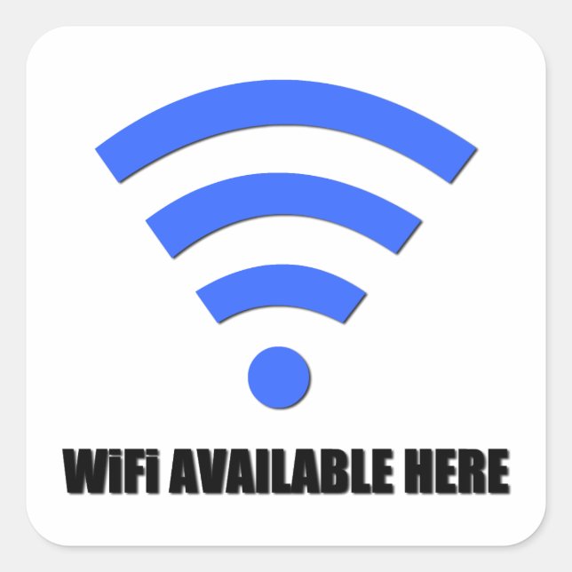 Wifi Disponible Ici Sticker (Devant)