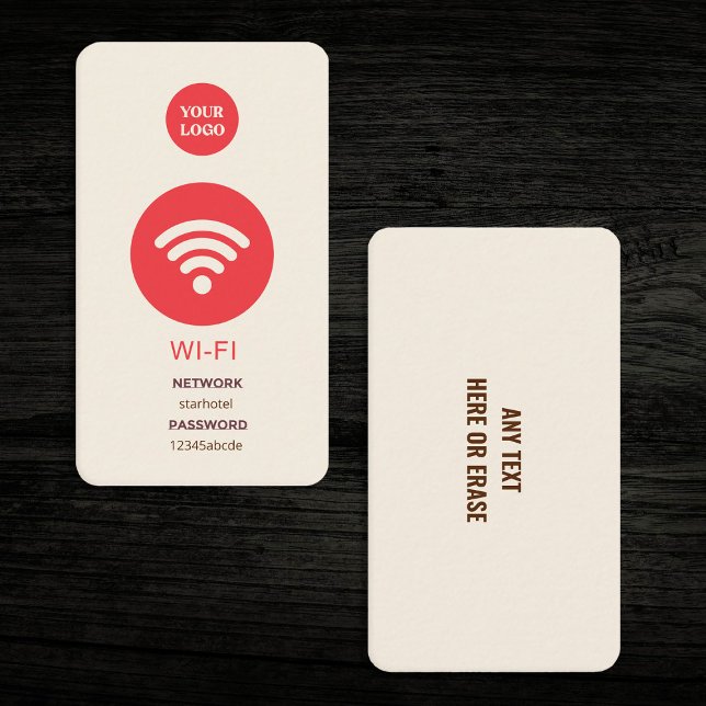 Wifi Internet Hotel Café Carte de visite (Wifi Internet Hotel Cafe Business Cards)