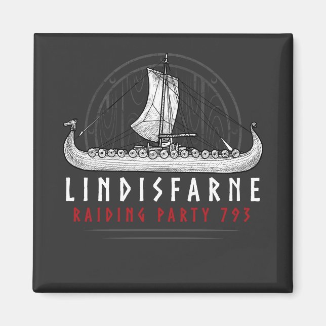 Wikinger Lindisfarne Raiding Party Magnet (Devant)