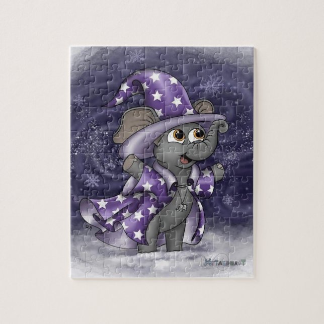 Wilbur métalphanumérique dans le puzzle d'hiver (Vertical)