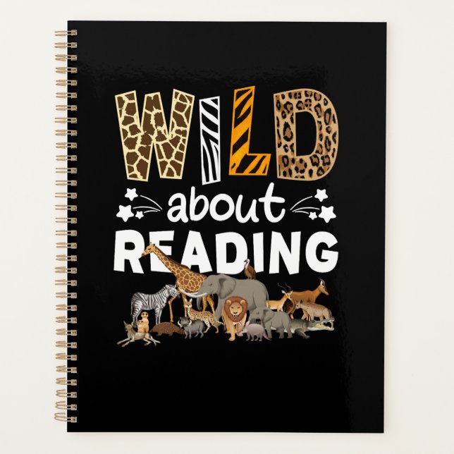 Wild About Reading Books And Bookworm Library (Devant)