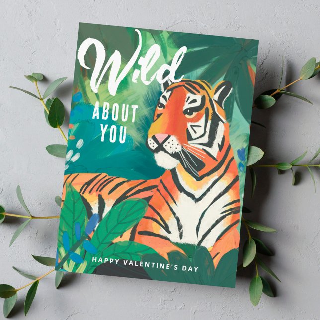 Wild About You Jungle Tiger Saint Valentin (Créateur téléchargé)