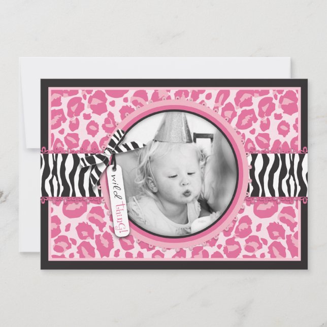 Wild Cupcake CP Invitation Card B3 (Devant)