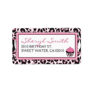 Wild Cupcake WP Étiquette de adresse