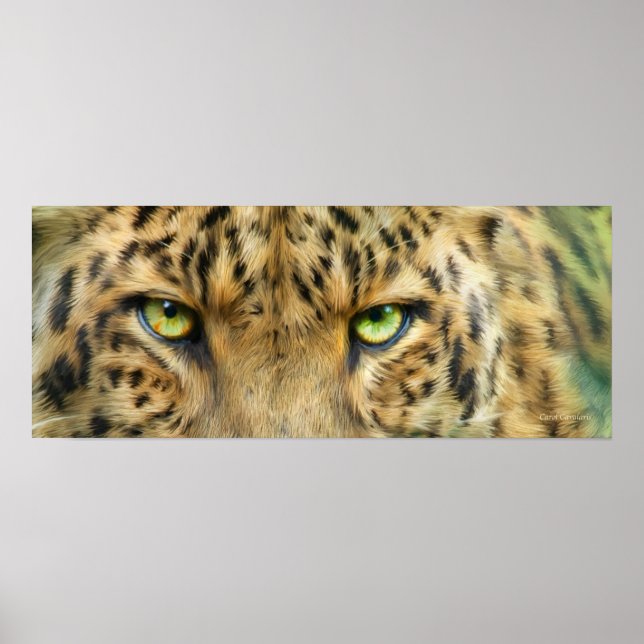 Wild Eyes - Poster d'art Leopard / Imprimer (Devant)