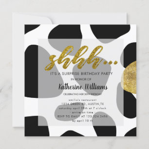 Wild Fifty Surprise Anniversaire Fête Invitation