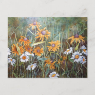 ""Wild Flower Field #2" Carte postale florale