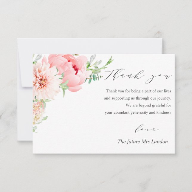 Wild Garden Dahlia Mariage merci (Devant)