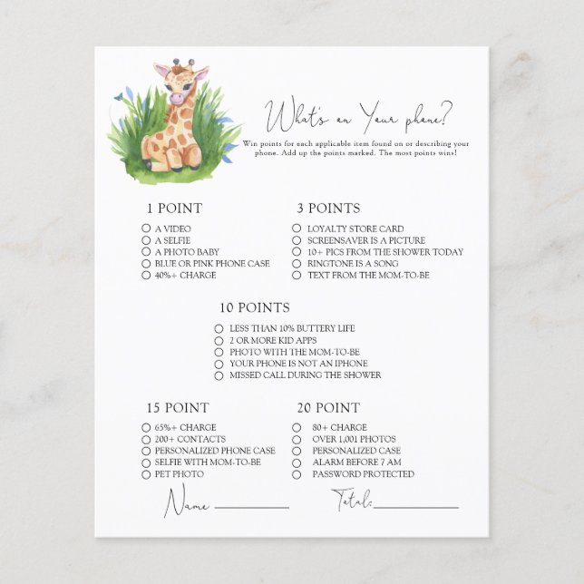 Wild Giraffe - Qu'y a-t-il sur votre jeu de téléph (Devant)