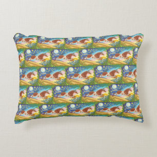 WILD HORSE HILL, FOLK ART MUSTANG Coussin occident