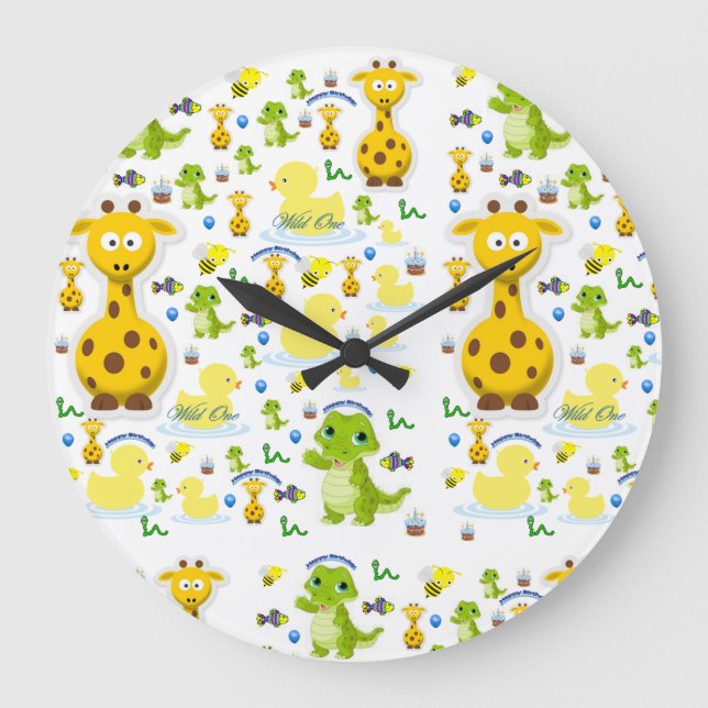 Wild One First Birthday horloge pour enfants, (Recto)