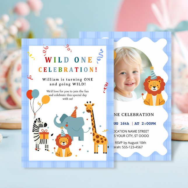 Wild One First Birthday Invitation (Créateur téléchargé)