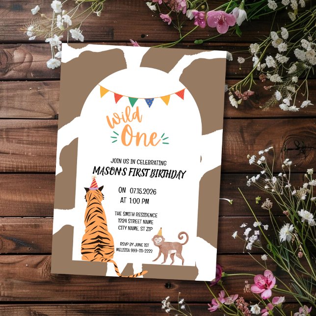 Wild One First Birthday Invitation (Créateur téléchargé)