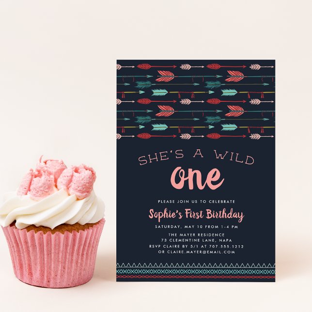 Wild One First Birthday Party Invitation (Créateur téléchargé)