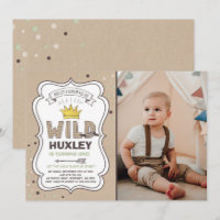 Wild One Invitation Boy Wild Thing Anniversaire