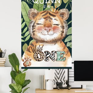 Wild One Jungle Safari 1ère Affiche de bienvenue d
