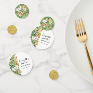 Wild One Safari Animaux Baby shower Confetti