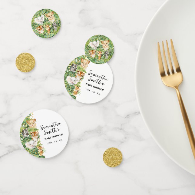 Wild One Safari Animaux Baby shower Confetti (Groupe)